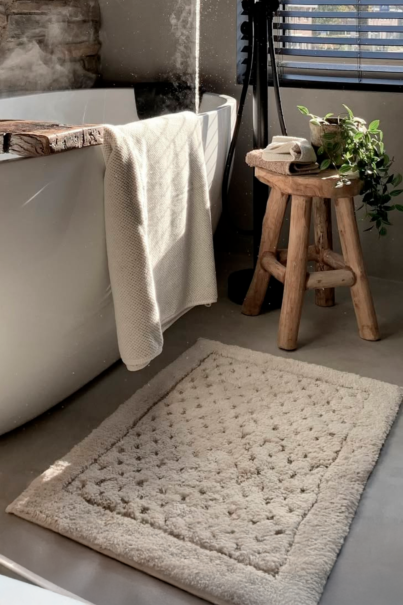 ALFOMBRA DE BAÑO ALICE BLANCO