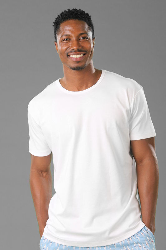 Polo Piero manga corta blanco 100% algodón pima premium