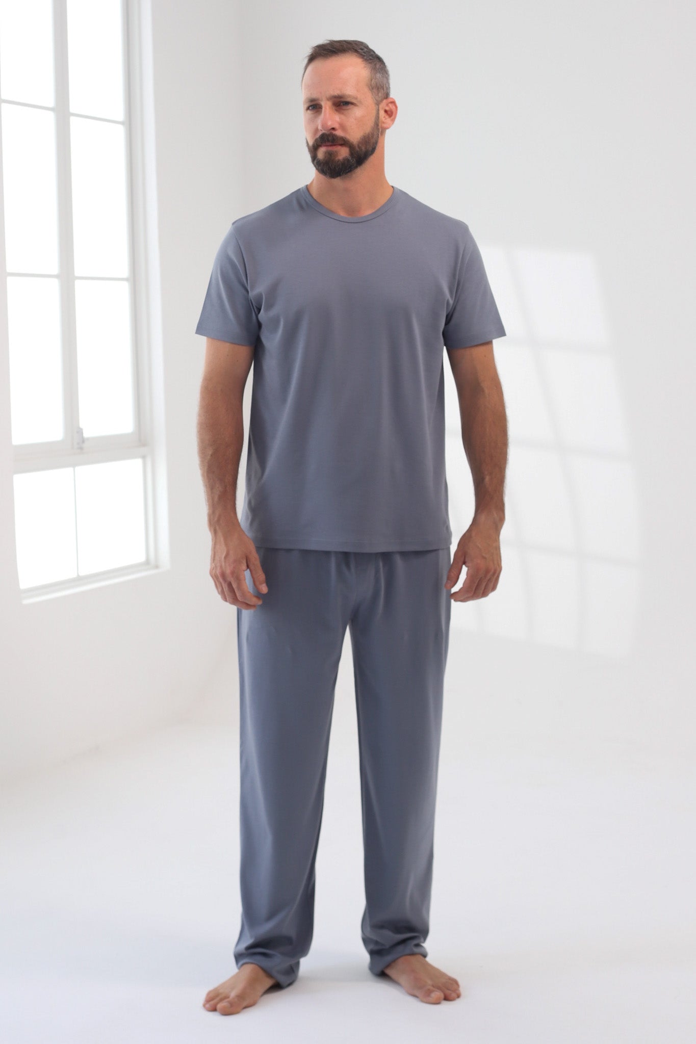 Pantalón Piero 100% algodón Premium - Sólido Gris