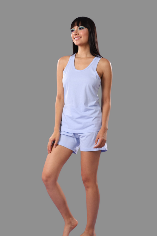 Short Celeste Mariana 100% algodón Premium - Mix & Match Collection