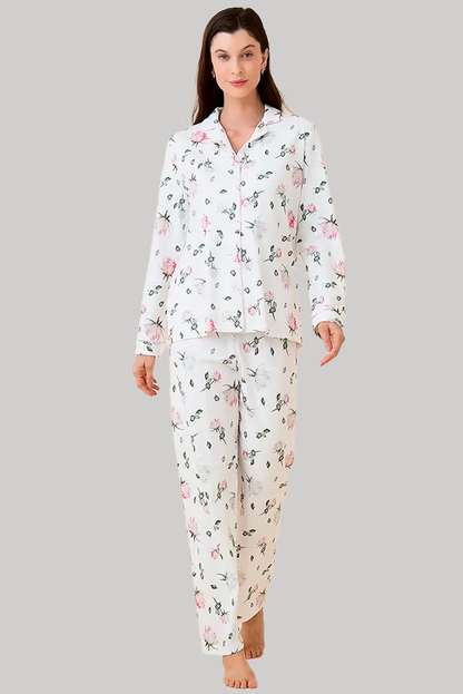 Pijama Monalisa Pantalón 100% algodón Premium - Romantic Roses Collection