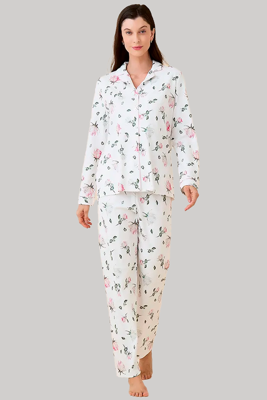Pijama Monalisa Pantalón 100% algodón Premium - Romantic Roses Collection