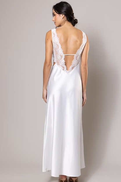 Camison Largo Belle Off White - Bride Collection