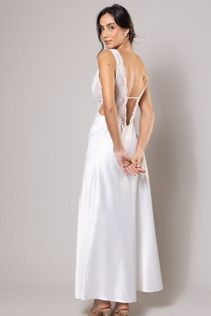 Camison Largo Belle Off White - Bride Collection
