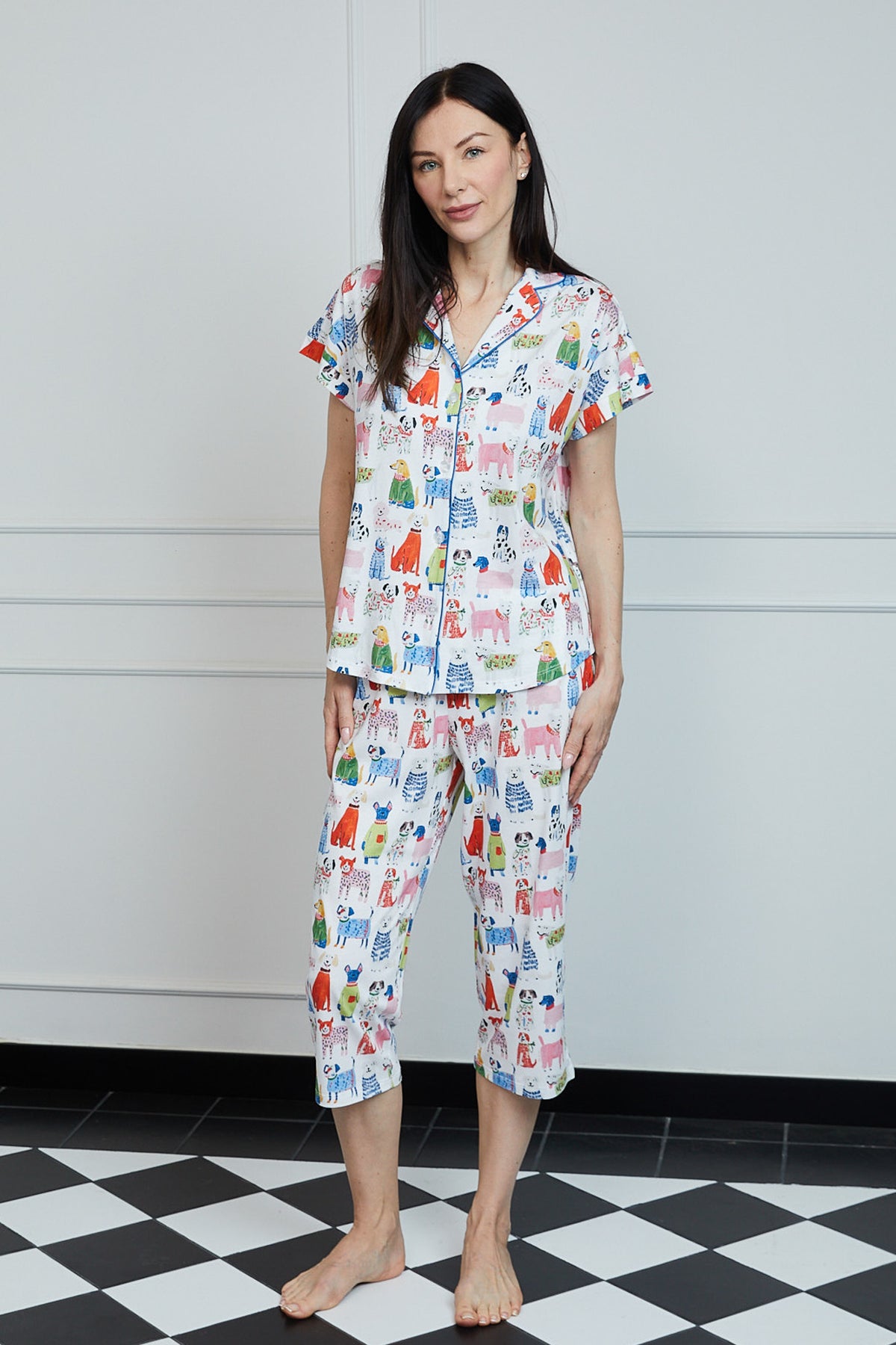 Pijama Claire Culotte 100% algodón Premium - Peludos Collection
