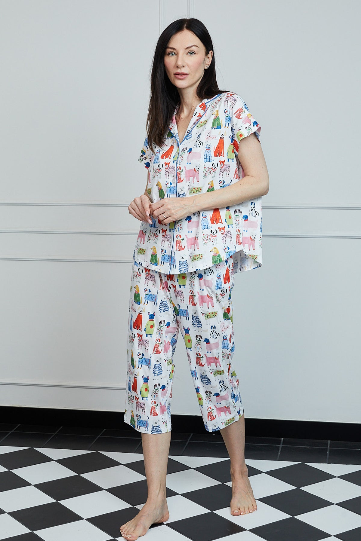 Pijama Claire Culotte 100% algodón Premium - Peludos Collection