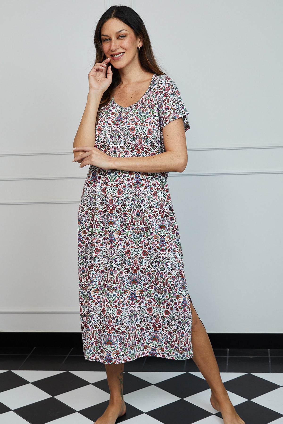 Camisón Karen largo 100% algodón Premium - Rhapsody Collection