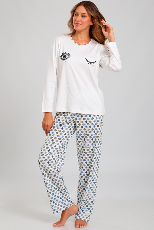 Pijama Mariana Pantalón 100% algodón Premium - Nazar Collection