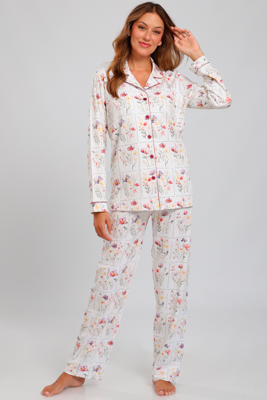 Pijama Monalisa Pantalón 100% algodón Premium - Elige Ser Feliz Collection