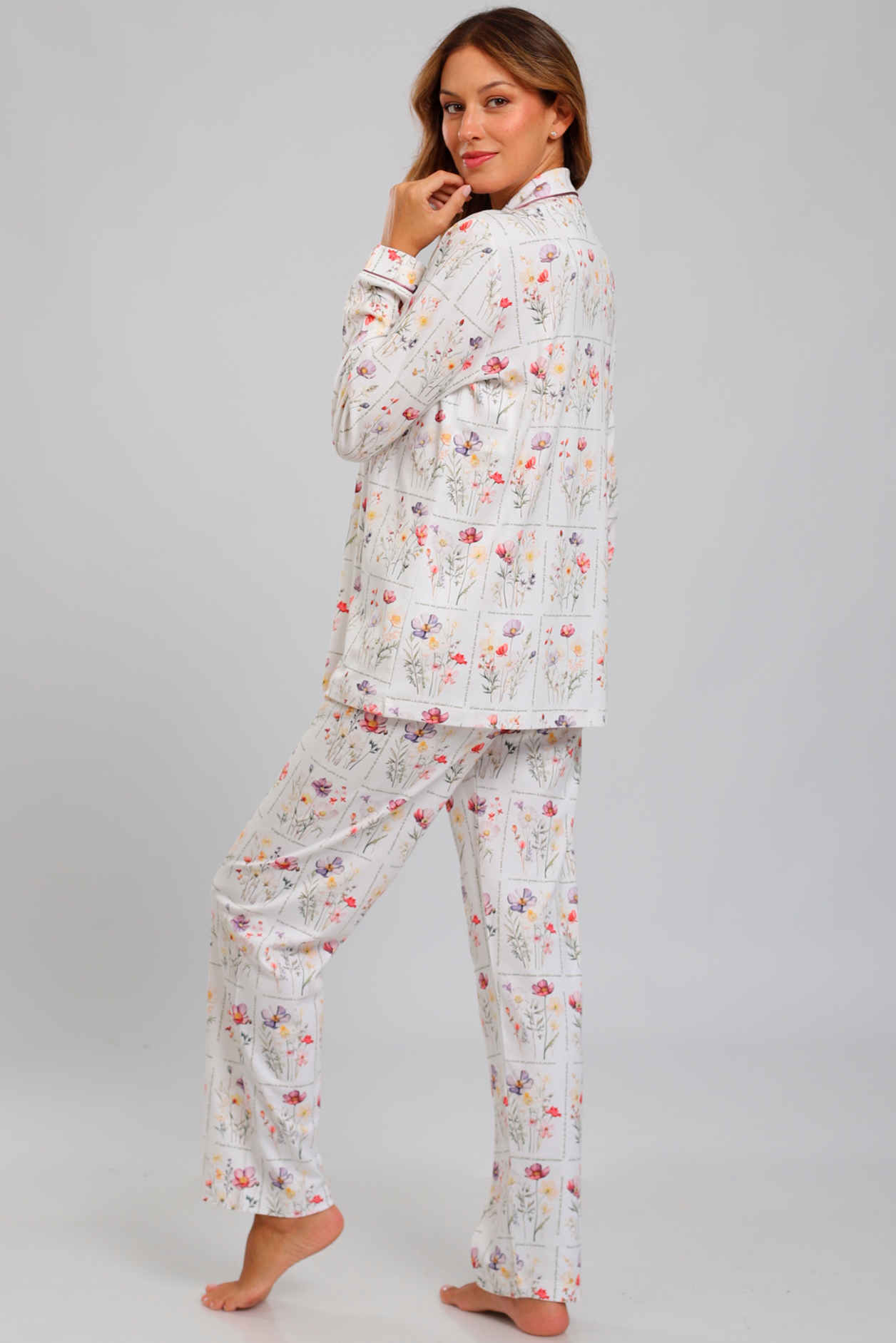 Pijama Monalisa Pantalón 100% algodón Premium - Elige Ser Feliz Collection