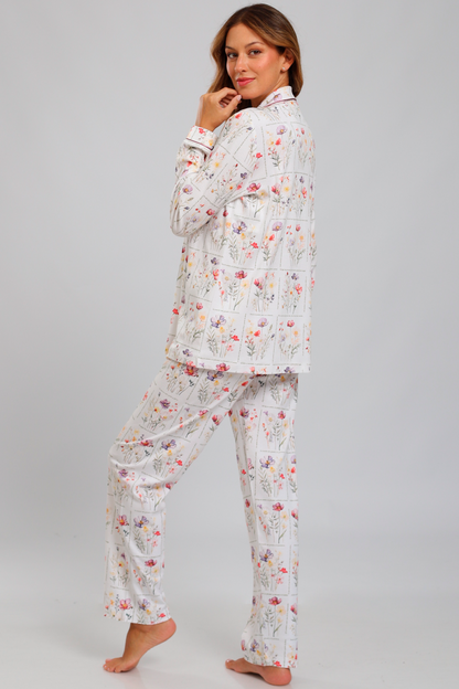 Pijama Monalisa Pantalón 100% algodón Premium - Elige Ser Feliz Collection