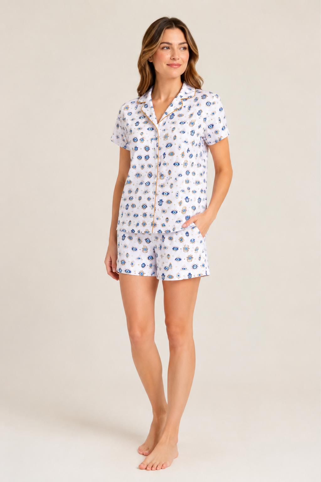 Pijama Claire Short 100% algodón Premium - Nazar Collection