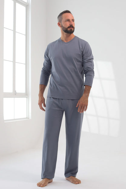 Pantalón Piero 100% algodón Premium -  Sólido Gris