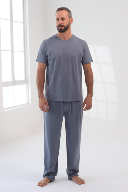 Pantalón Piero 100% algodón Premium -  Sólido Gris