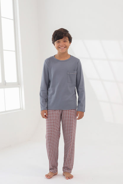 Pijama Pierito Pantalón 100% algodón premium - Mosaico Red Collection
