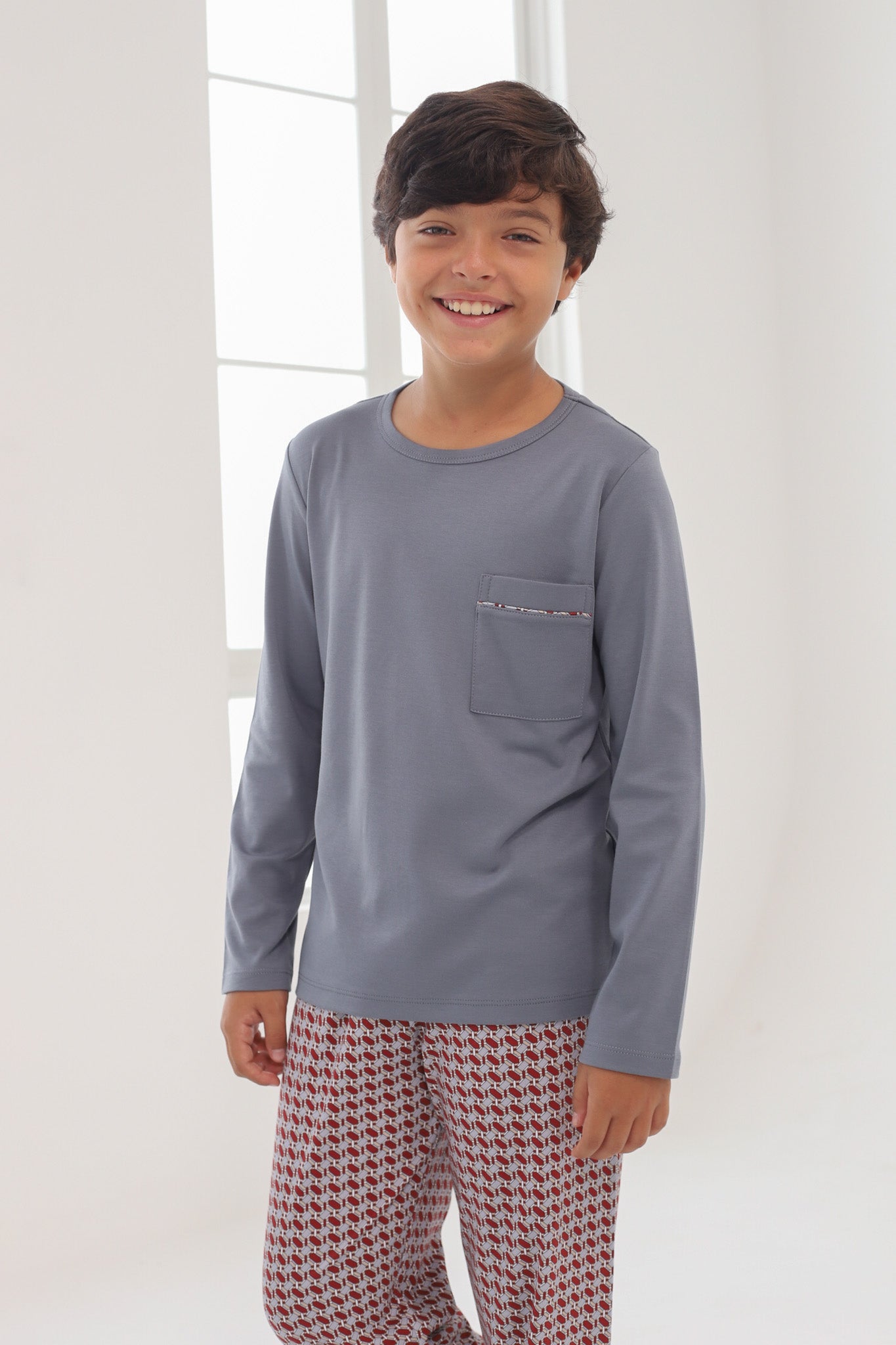 Pijama Pierito Pantalón 100% algodón premium - Mosaico Red Collection