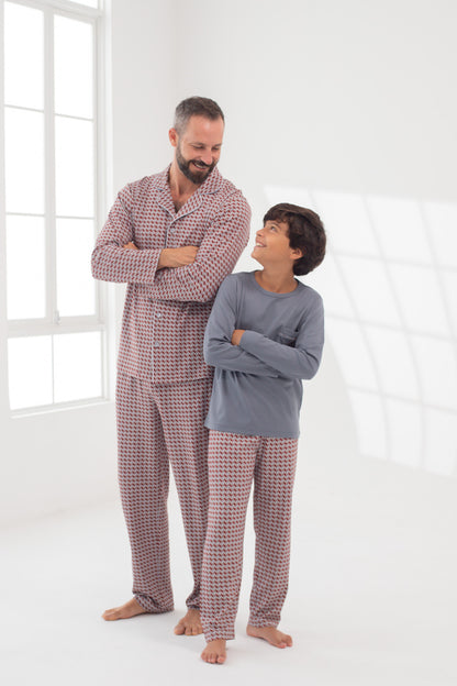 Pijama Pierito Pantalón 100% algodón premium - Mosaico Red Collection