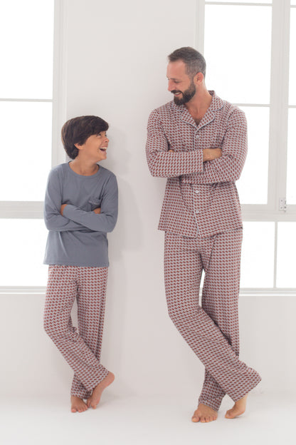 Pijama Pierito Pantalón 100% algodón premium - Mosaico Red Collection