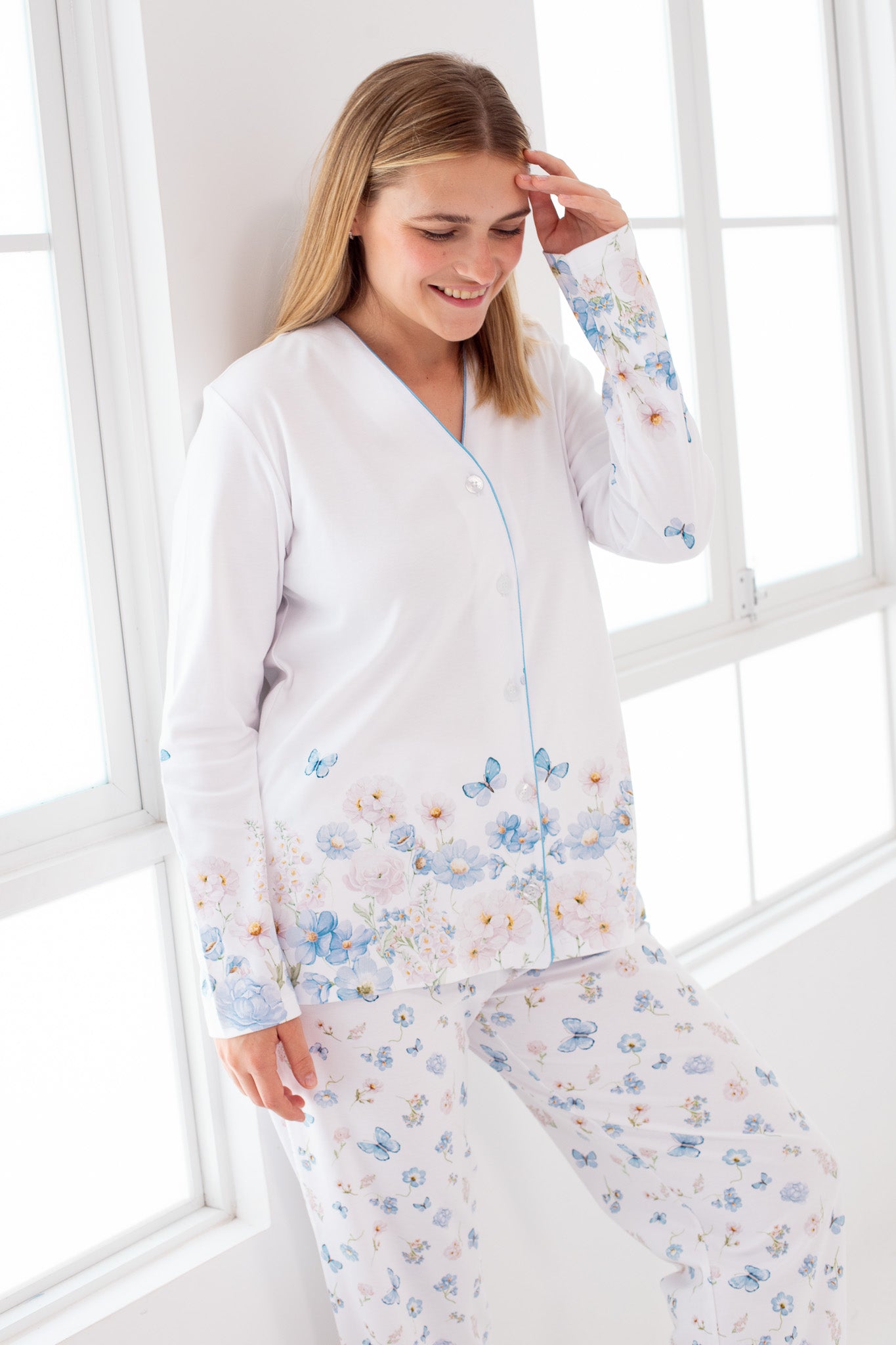Pijama Diana Pantalon 100% algodón premium - Honey Collection