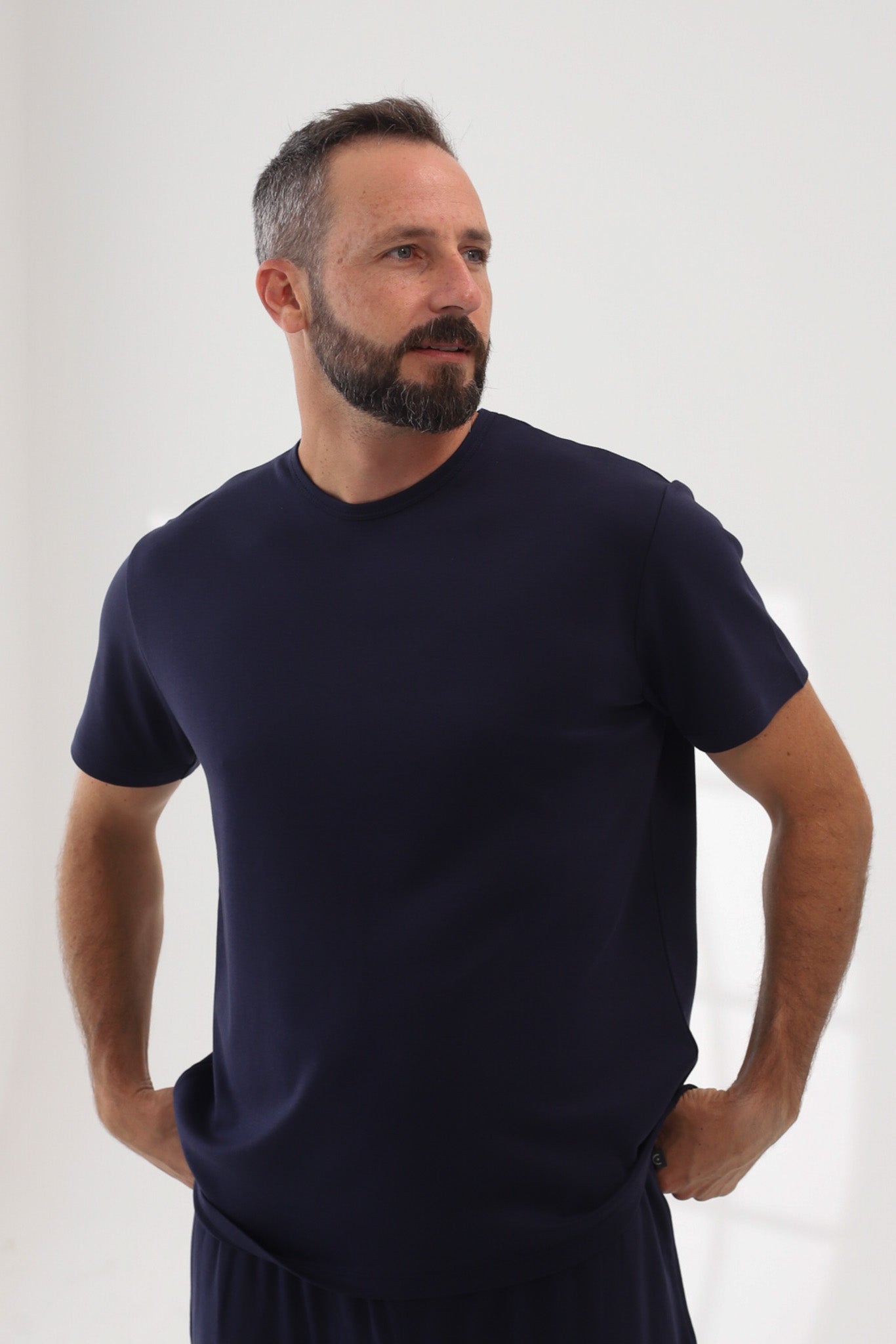 Polo Piero manga corta azul 100% algodón pima premium