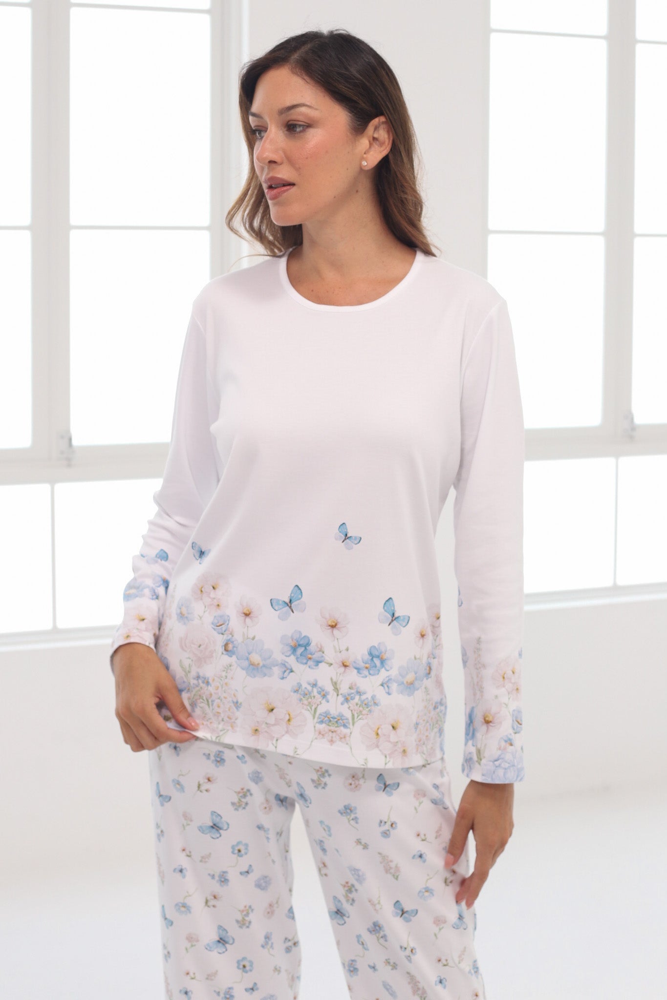 Pijama Mariana Pantalón 100% algodón Premium - Honey Collection