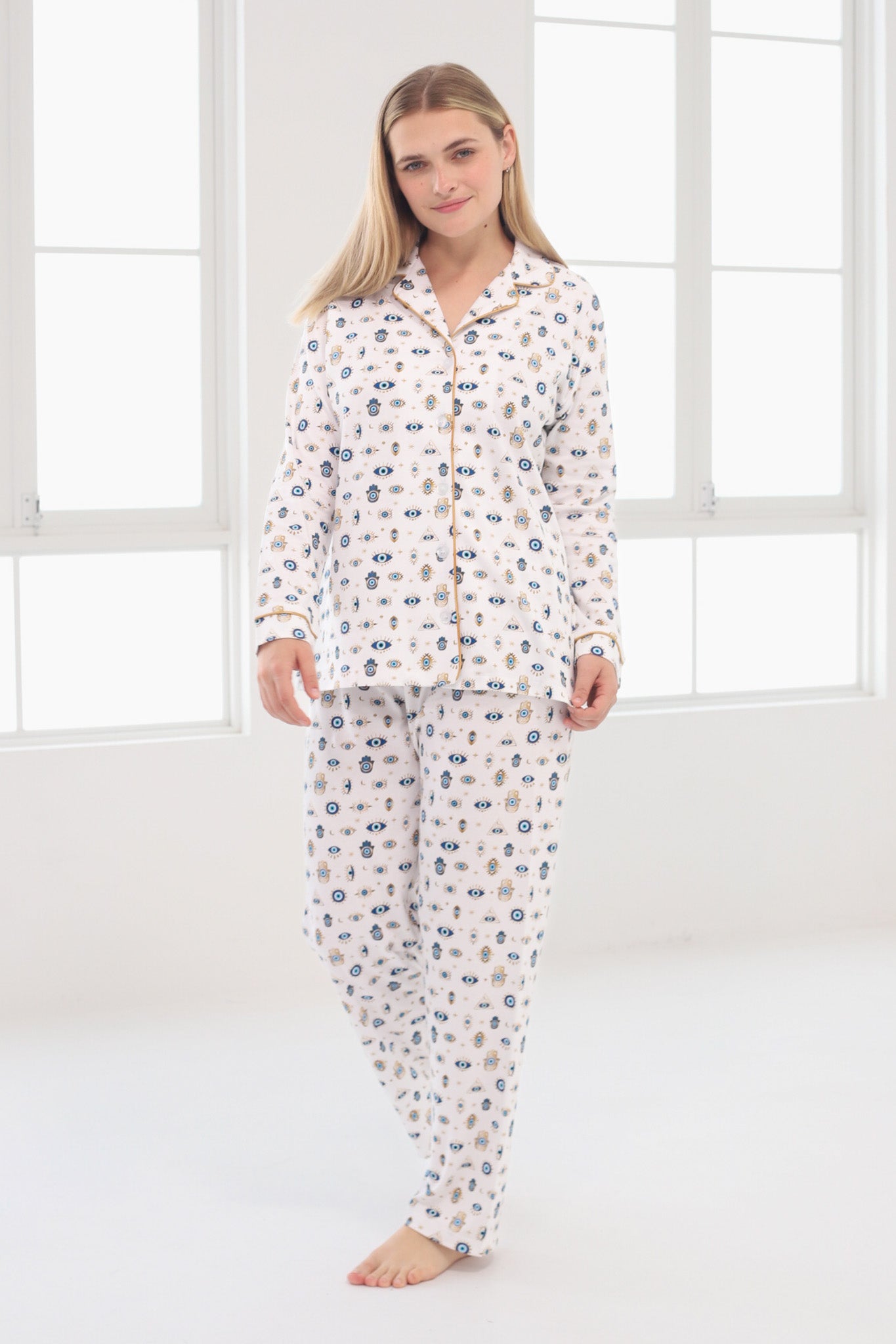 Pijama Monalisa 100% algodón Premium - Nazar Gold Collection