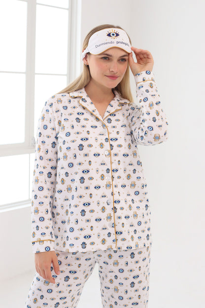 Pijama Monalisa 100% algodón Premium - Nazar Gold Collection