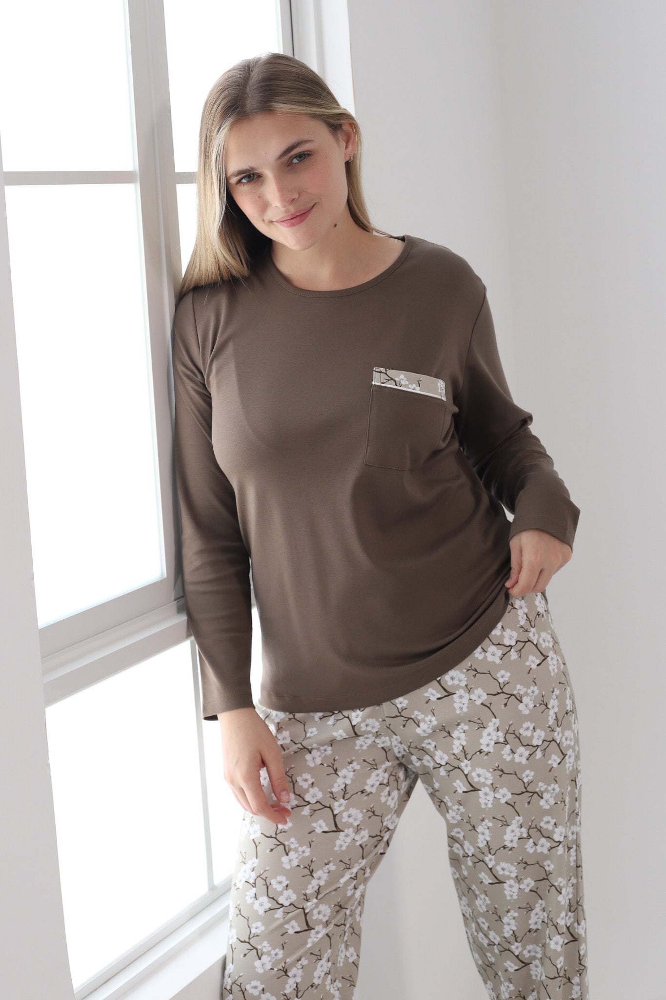 Pijama Mariana Pantalón 100% algodón Premium - Sakura Collection