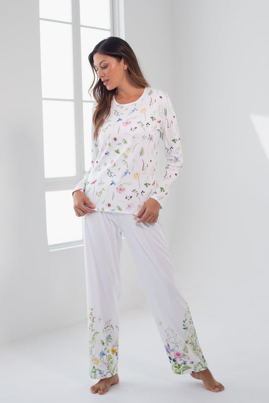 Pijama Mariana Pantalón 100% algodón Premium - Versalles Collection