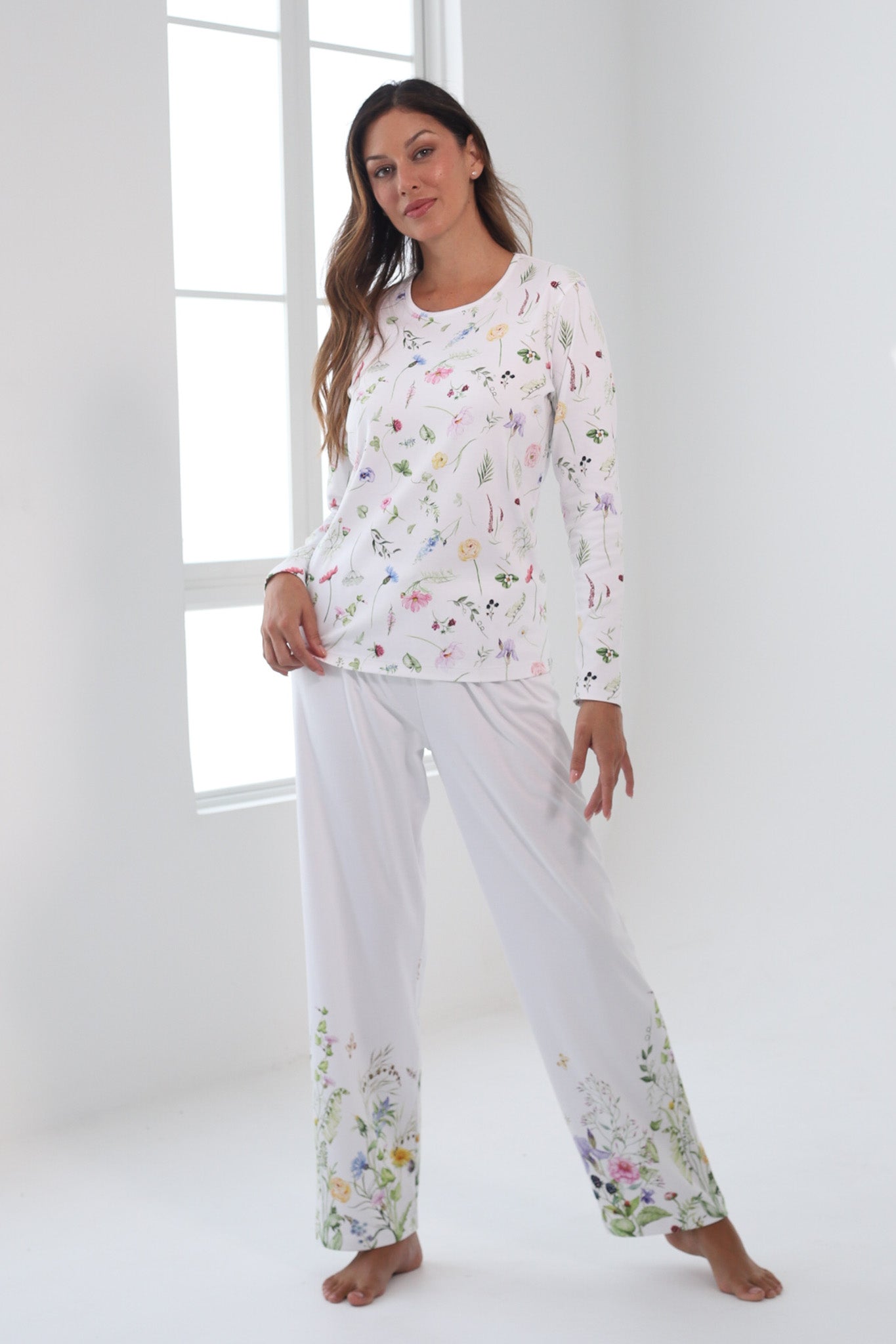 Pijama Mariana Pantalón 100% algodón Premium - Versalles Collection