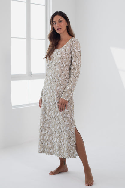 Camisón Karen Largo 100% algodón Premium - Sakura Collection