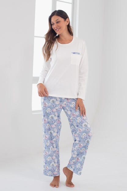 Pijama Mariana Pantalón 100% algodón Premium - Ternura Collection
