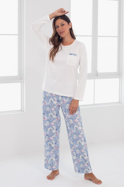 Pijama Mariana Pantalón 100% algodón Premium - Ternura Collection
