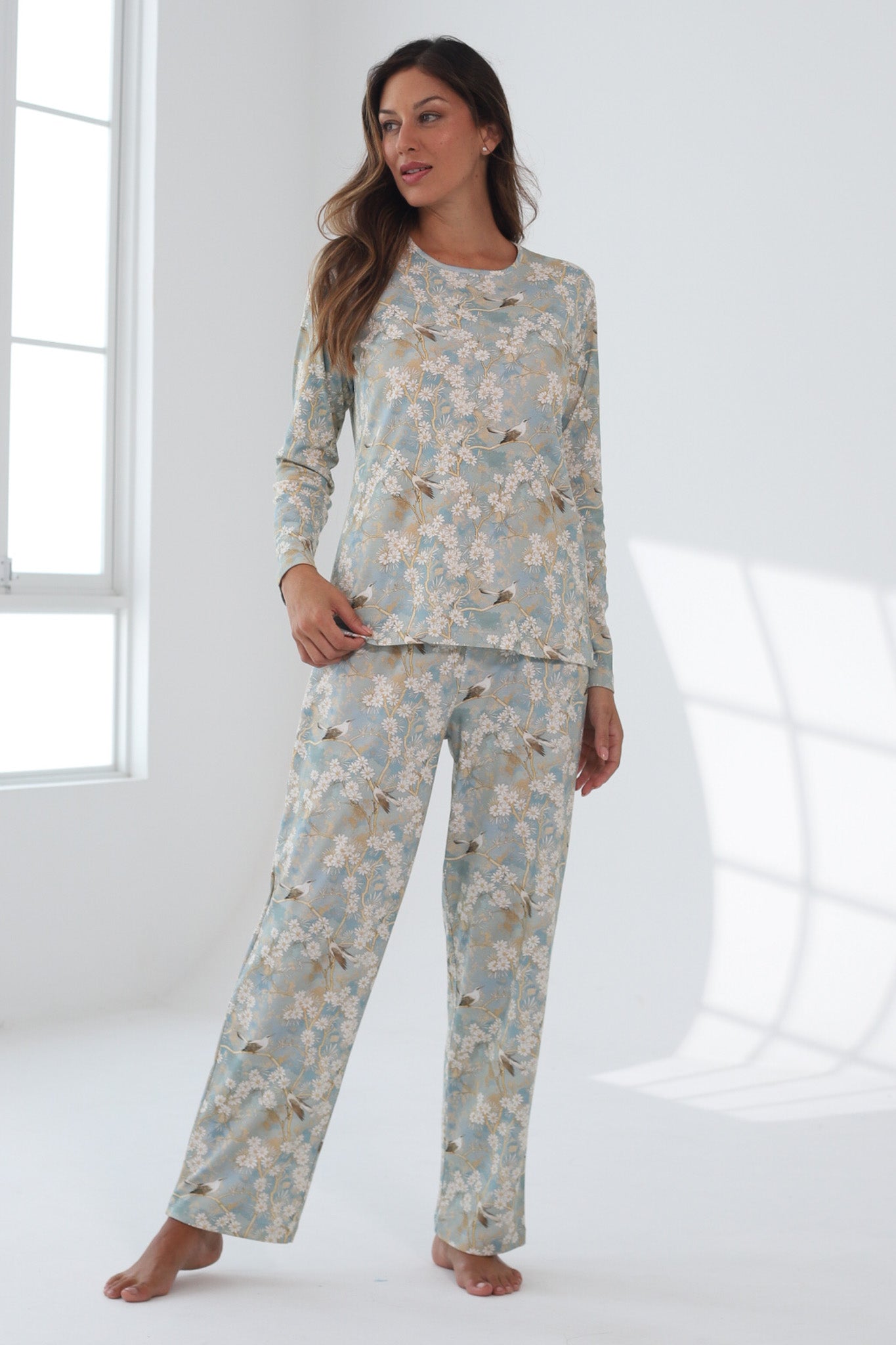 Pijama Mariana Pantalón 100% algodón Premium - Serenity Collection