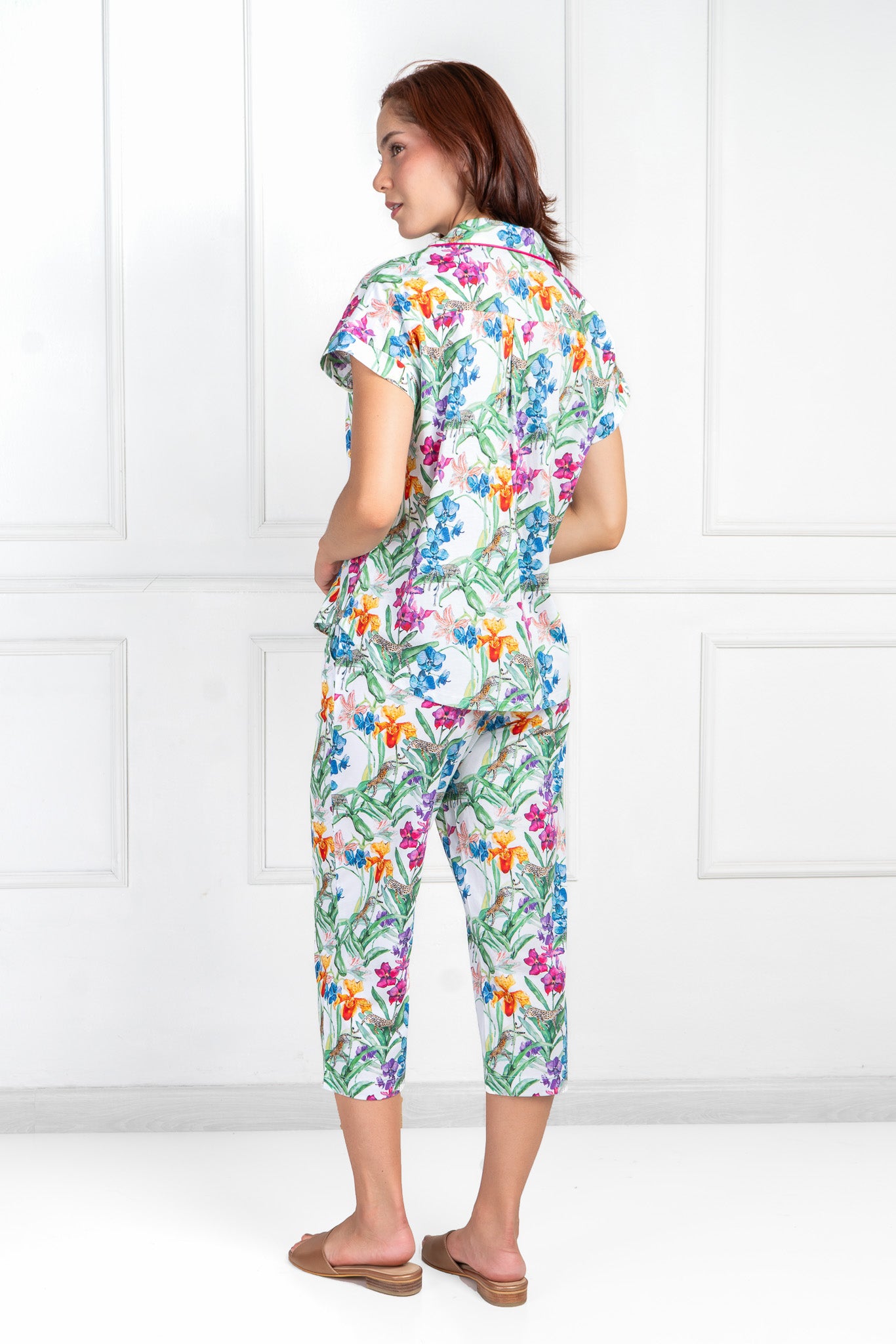 Pijama Claire Culotte 100% algodón Premium - Multicolored Panther Collection