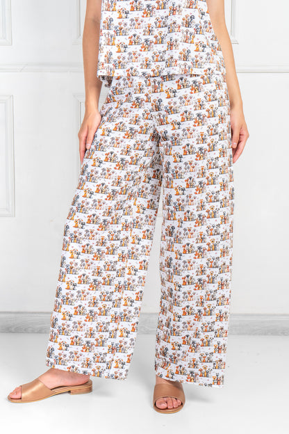 Pijama María Pantalón 100% algodón Premium - Happy Dogs Collection