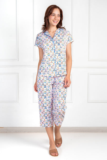 Pijama Claire Culotte 100% algodón Premium - Mia Collection