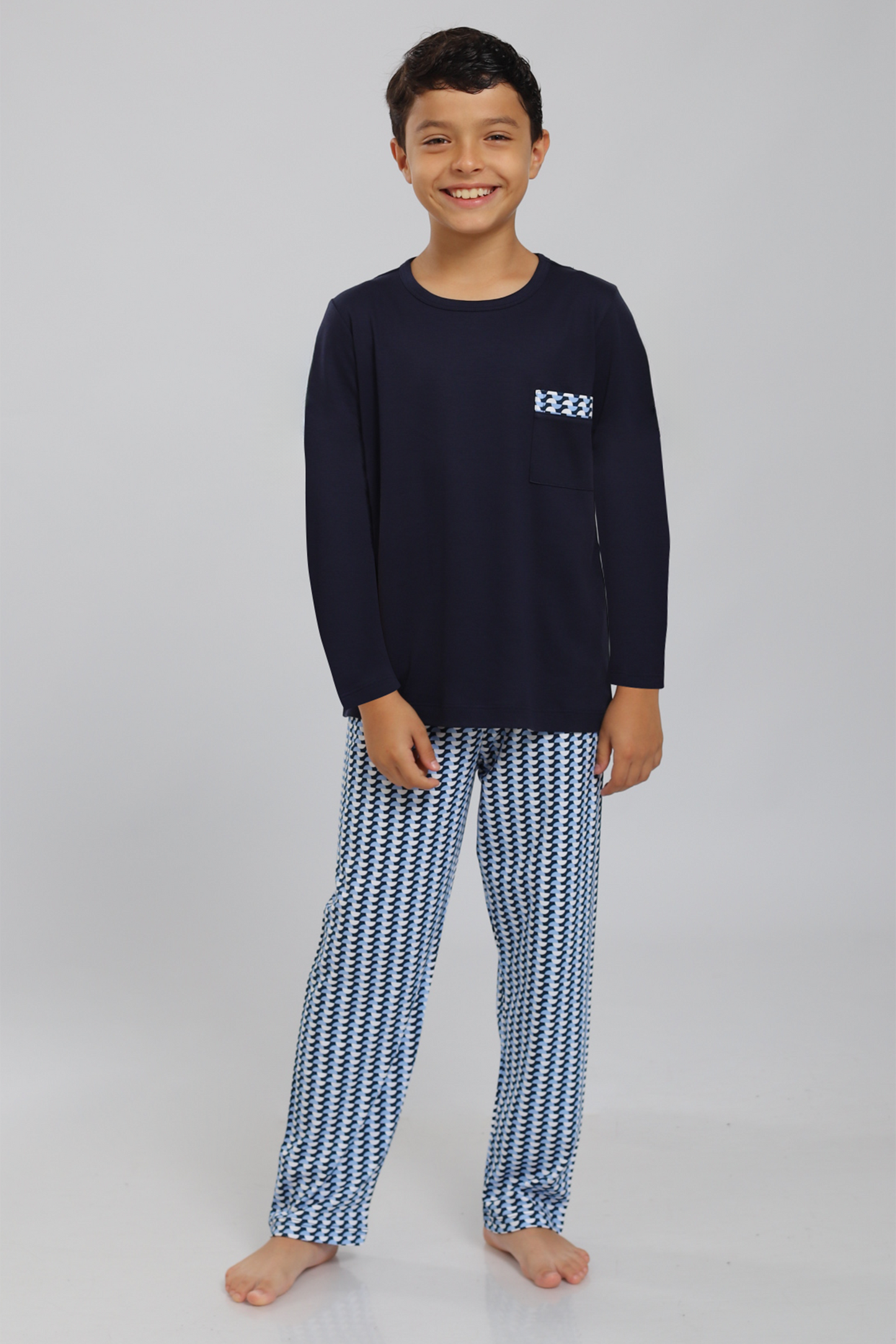 Pijama Pierito Pantalón 100% algodón premium - Half and Half Collection