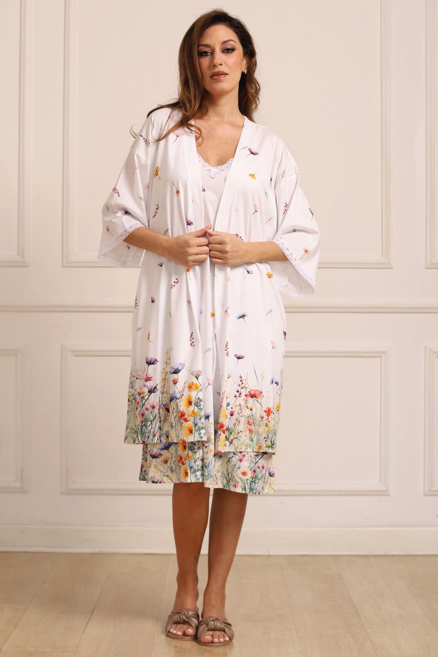 Garden Colección - Kimono Largo 100% algodón
