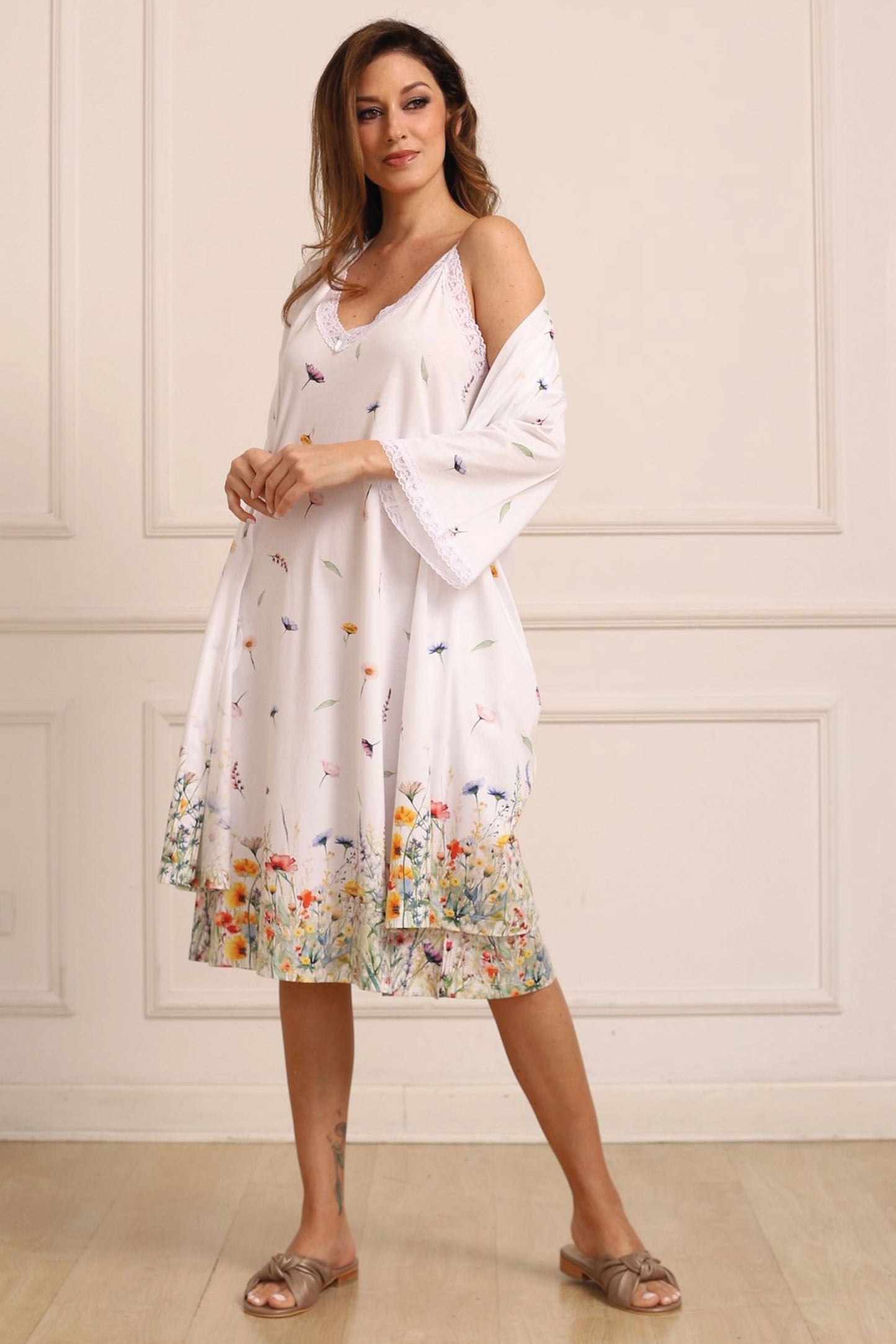 Garden Colección - Kimono Largo 100% algodón