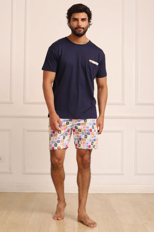 Pijama Piero Short 100% algodón Premium - Happy Summer Collection