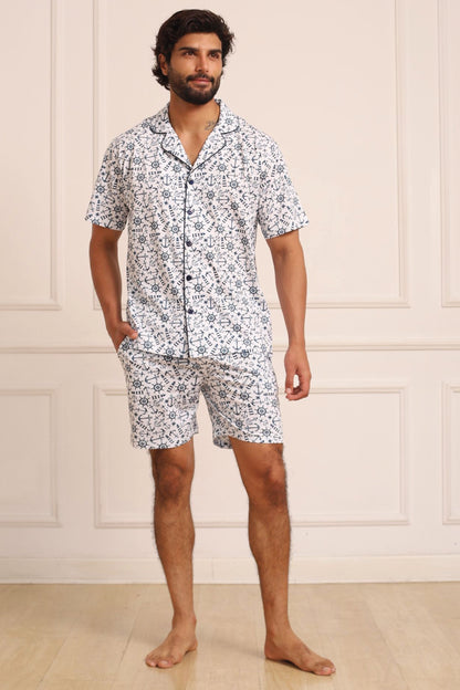 Pijama Domenico Short 100% algodón Premium - Sailor Collection