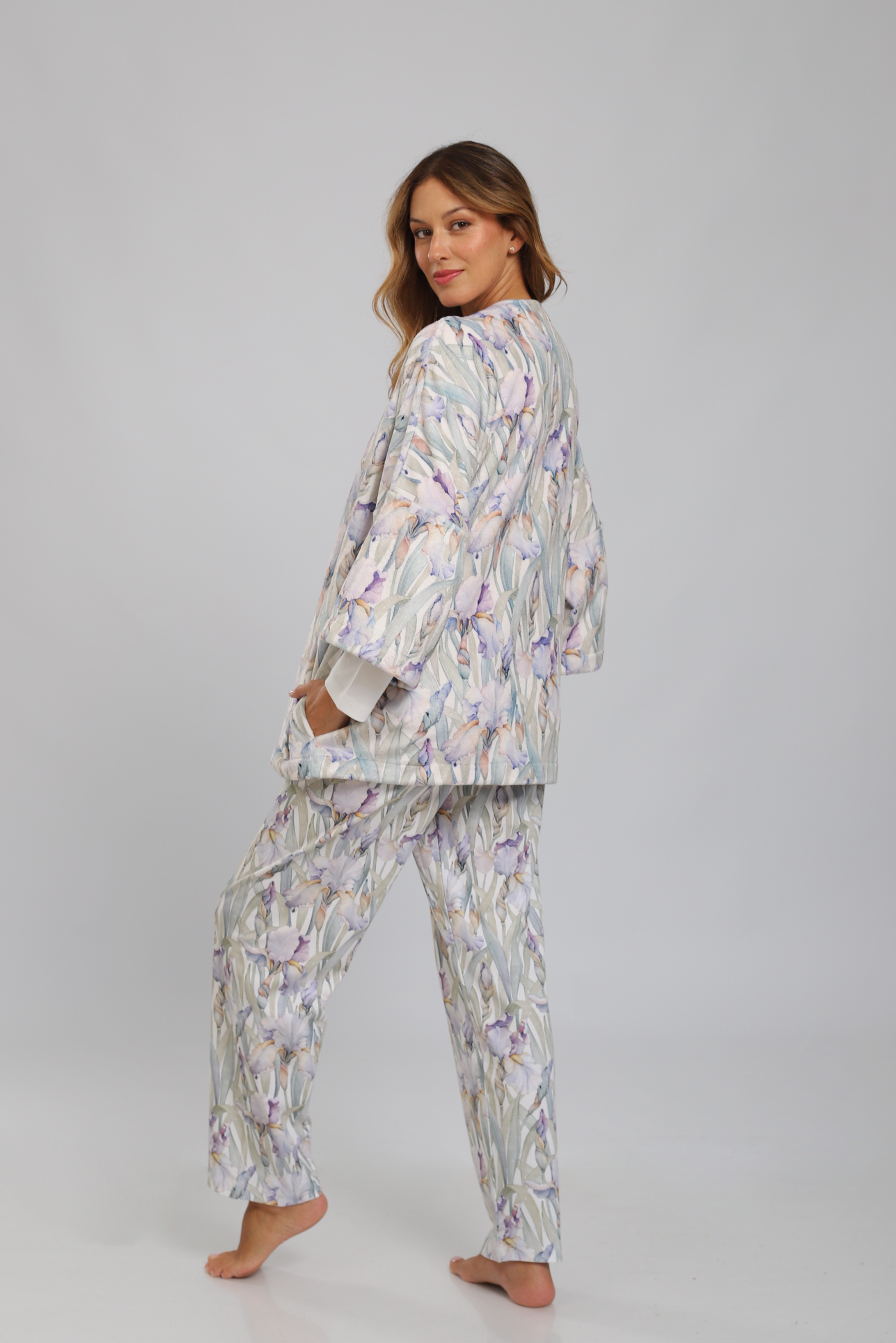 Pijama Monalisa Pantalón 100% algodón Premium - Lirios Collection
