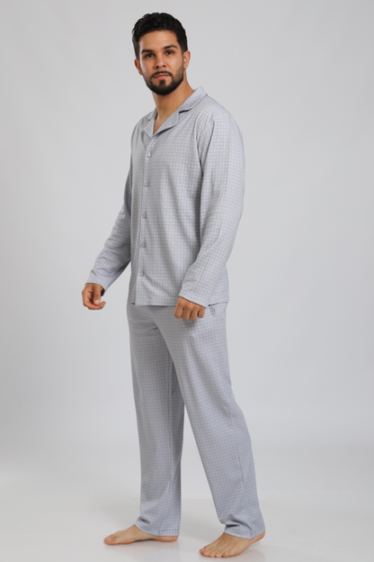 Pijama Doménico Pantalón 100% algodón Premium - Gray Line Collection