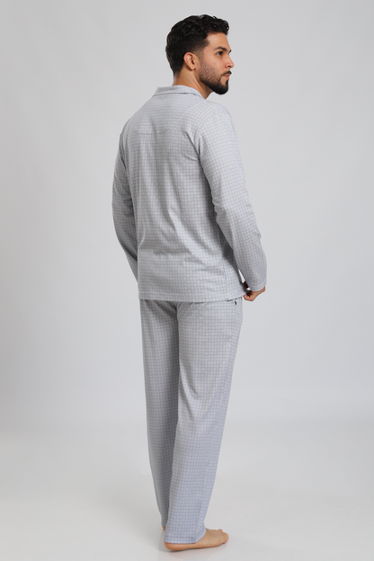 Pijama Doménico Pantalón 100% algodón Premium - Gray Line Collection