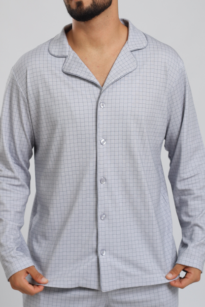 Pijama Doménico Pantalón 100% algodón Premium - Gray Line Collection