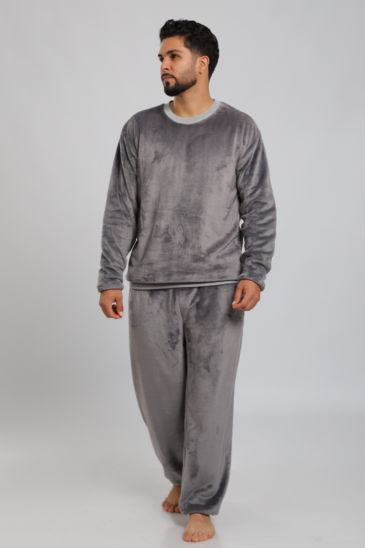 Set Buzo Erick Fleece - Sólido Gris