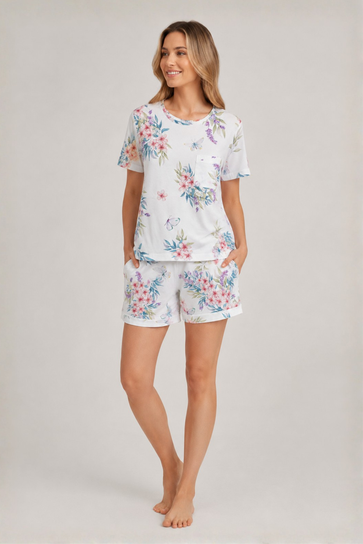 Pijama Mariana Short 100% algodón Premium - Provence Collection