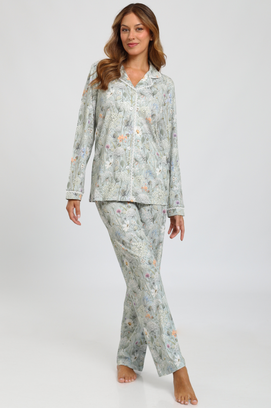 Pijama Monalisa Pantalón 100% algodón Premium - Etéreo Collection