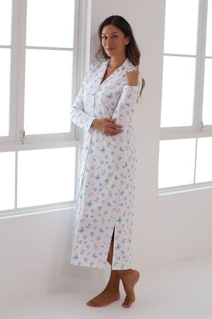 Camisón Delfina Largo 100% algodón Premium - Honey Collection